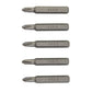 5pcs Cross Screwdriver Bit Set Magnetic Phillips Bits PH0000 to PH2 | 4mm Hex Shank Precision Hand Tools