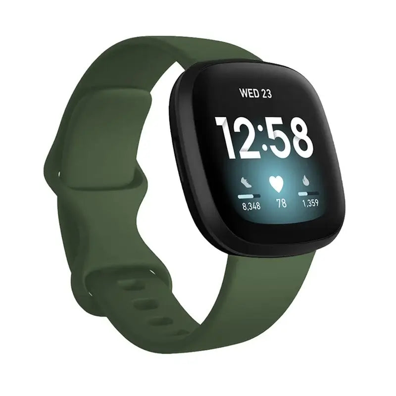 Fitbit Versa 4, Versa 3, Sense 2 & Sense Silicone Band, S or L