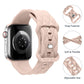 Apple Watch Quilted Diamond-Pattern Silicone Band