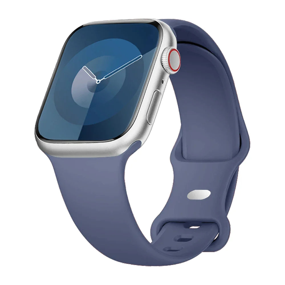 Apple Watch Smooth Silicone Sport Band, Pin-and-Tuck