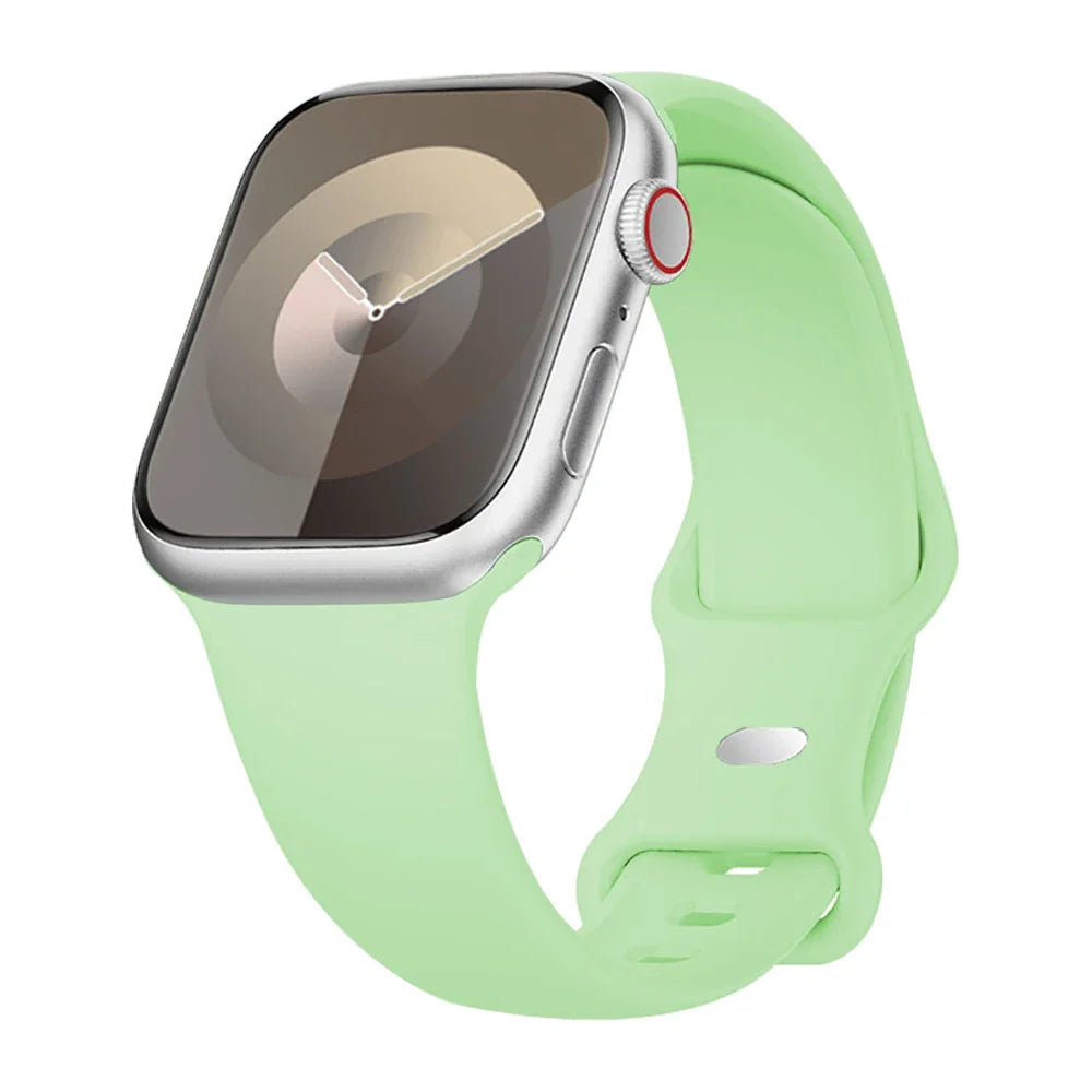 Apple Watch Smooth Silicone Sport Band, Pin-and-Tuck