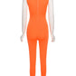 Women Tracksuit Slim Elastic High Print Figure Zipper Jumpsuit Y2K Sports