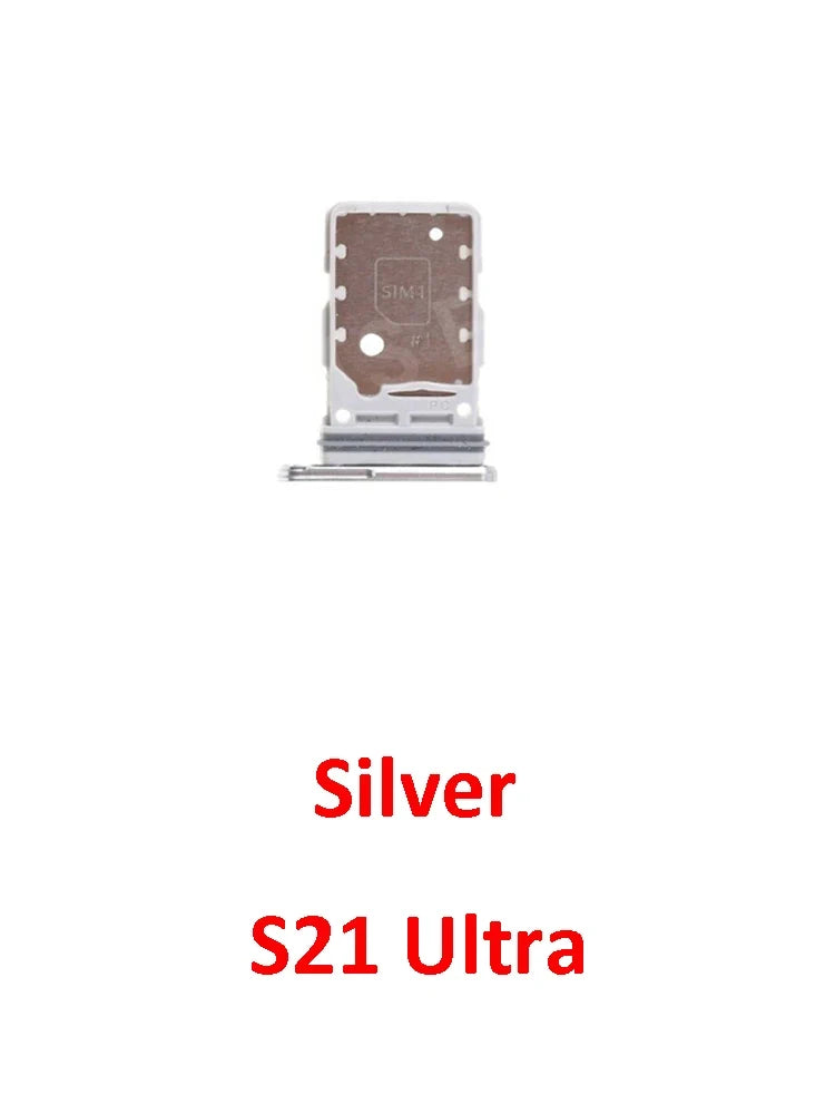 Phone Sim Card Tray For Samsung Galaxy S21 FE Plus Ultra S21+ New SIM Chip Slot Holder G990 G991 G996 G998 With Tool
