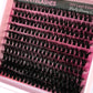 10Row 40D-200D 5D Fluffy Thick Lashes Clusters 10-18mmMix Wispy Individual Lashes Extensions Clusters DIY Makeup False Eyelashes