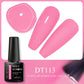 MEET ACROSS 5ml Pink Dried Flower Gel Nail Polish Natural Flower Fairy Nail Art Gel Soak Off UV LED Painting Varnishes For Nails