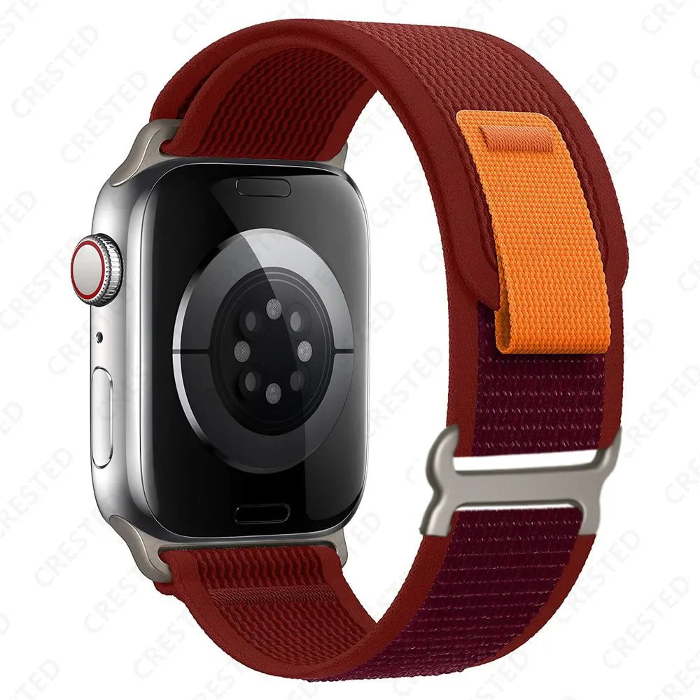 Apple Watch Two-Tone Nylon Trail Loop Band with Pull Tab