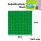 Classic Building Block Baseplates | 3-Pack Compatible Base Plates for Creative Construction Toys