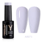 YOKEFELLOW 10ml Jelly Nude Gel Nail Polish High Quality Translucent Pink Nail Gel Varnish Soak Off UV Gel Polish Long Lasting
