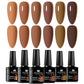 6pc Nail Gel Polish Set All-Season Ultra Pigmented Semi Permanent UV Painting Gel For Nails Salon DIY Manicure Varnish Design