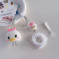 4Pcs/set Cable Protector for iPhone / iPad 18W/20W Charger Protection Cute Cartoon Protector Spring Cable Winder Accessories