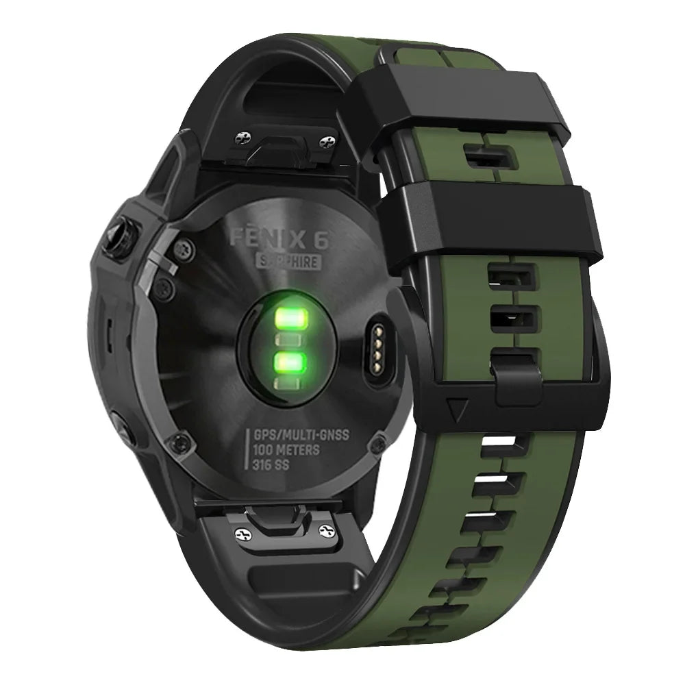 Garmin QuickFit 22/26mm Silicone Band with Contrast Inner Color