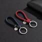 2Pcs/Set PU Leather Braided Woven Rope Keychain DIY Bag Pendant Key Chain Holder Key Car Trinket Keyring Men Women Gift Jewelry