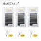 MASSCAKU 12Lines Premium Mink 3D 4D 5D 6D Pre-made False Eyelash W Shape Soft and Natural Individual Lash Extension Supplies