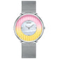 Women's 41mm Gradient Pearl-Effect Dial Mesh Quartz Watch