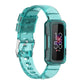 Fitbit Luxe Clear Band with Built-In Case, Translucent Colors