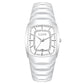 Women's Ceramic Tonneau Crystal Dial Watch