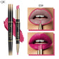 2 IN 1 Lip Liner Waterproof Nude Matte Lipstick Pencil Sexy Red Long Lasting Double Ended Lipliner Makeup Cosmetics For Women