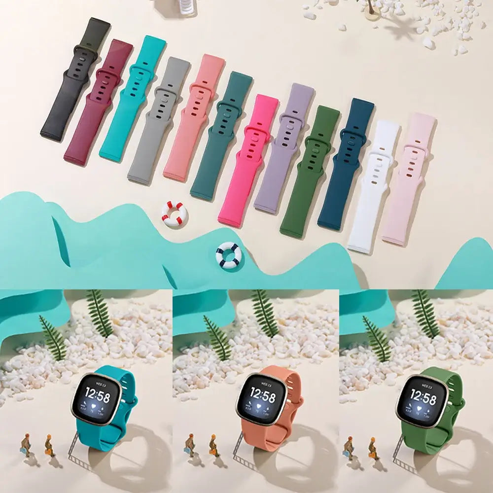 Fitbit Versa 4, Versa 3, Sense 2 & Sense Silicone Band, S or L