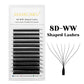 MASSCAKU 12Lines Premium Mink 3D 4D 5D 6D Pre-made False Eyelash W Shape Soft and Natural Individual Lash Extension Supplies