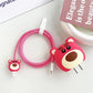 4Pcs/set Cable Protector for iPhone / iPad 18W/20W Charger Protection Cute Cartoon Protector Spring Cable Winder Accessories