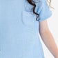 SALE Sky Blue Scrunchy Pocket Tee