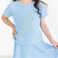 SALE Sky Blue Scrunchy Pocket Tee