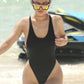 South Beach High Cut One Piece Swimsuit