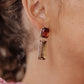 Sparkly Spirit Rectangle Crystal Earrings in Smoke **FINAL SALE**
