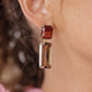 Sparkly Spirit Rectangle Crystal Earrings in Smoke **FINAL SALE**