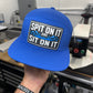 Spit On It and Sit On It 7 Panel Canvas Patch Snapback