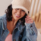 Lyla Sherpa Ball Cap in Khaki **FINAL SALE**
