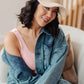 Lyla Sherpa Ball Cap in Khaki **FINAL SALE**