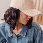 Lyla Sherpa Ball Cap in Khaki **FINAL SALE**