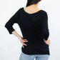 Twisted Front Comfort Top - Black | Rayon-Spandex | Femstylo