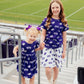 TCU Purple Frog Ruffle Pocket Tee