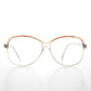 Clear Round Retro Reading Glasses - Tina