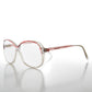 Clear Round Retro Reading Glasses - Tina