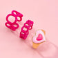 Vintage Embrace Hands Rings Set