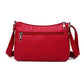 Chic Multi-Layer Soft Leather Shoulder Bag for Women