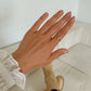 Textured Wrapped Cross Ring