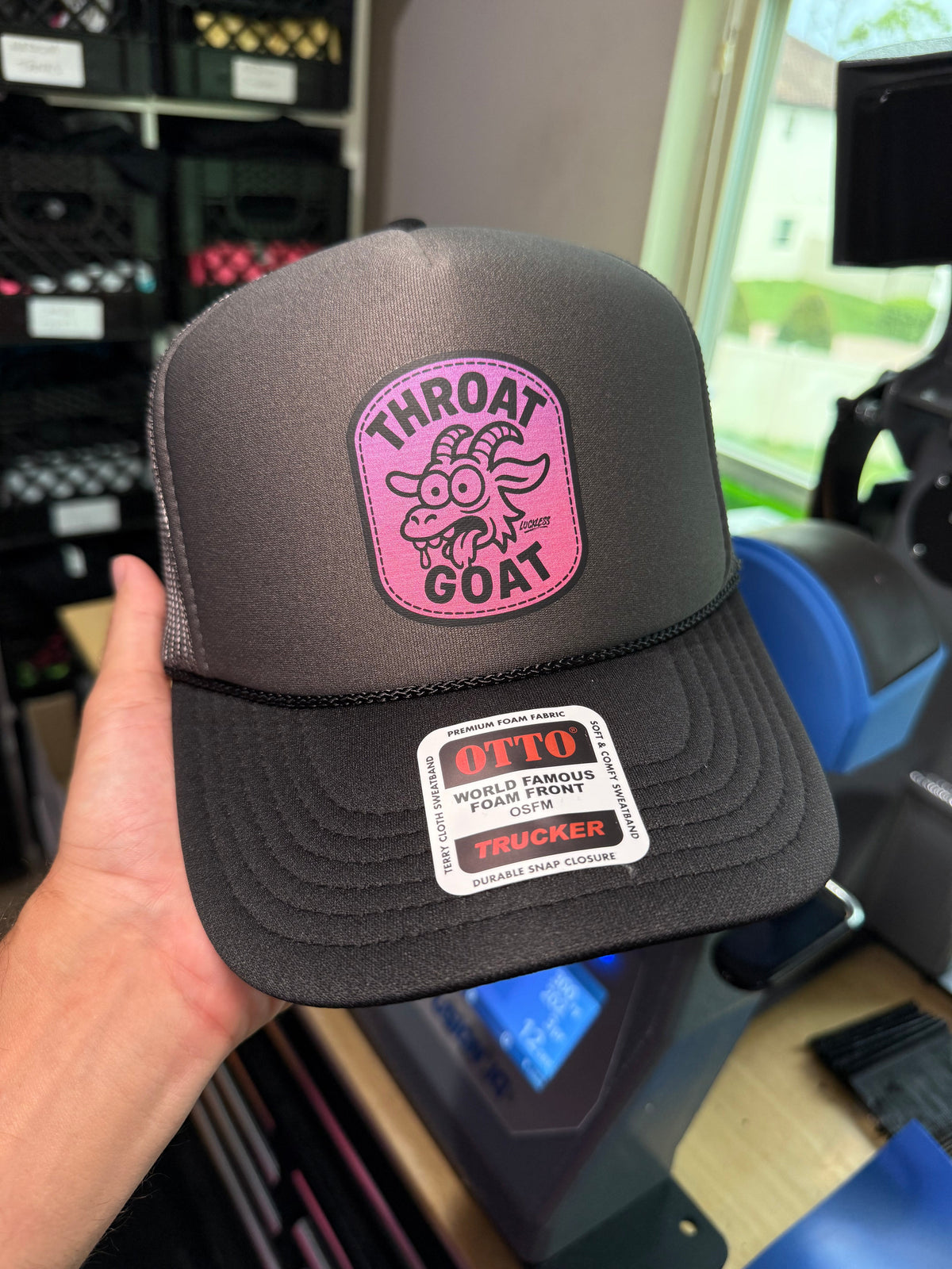 Throat Goat Trucker Hat