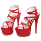 Strappy High Heels with Stiletto Design