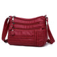 Chic Multi-Layer Soft Leather Shoulder Bag for Women