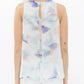 Women's Sleeveless Slit Blouse In Water Color | Femstylo
