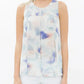 Women's Sleeveless Slit Blouse In Water Color | Femstylo