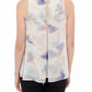 Women's Sleeveless Slit Blouse In Water Color | Femstylo