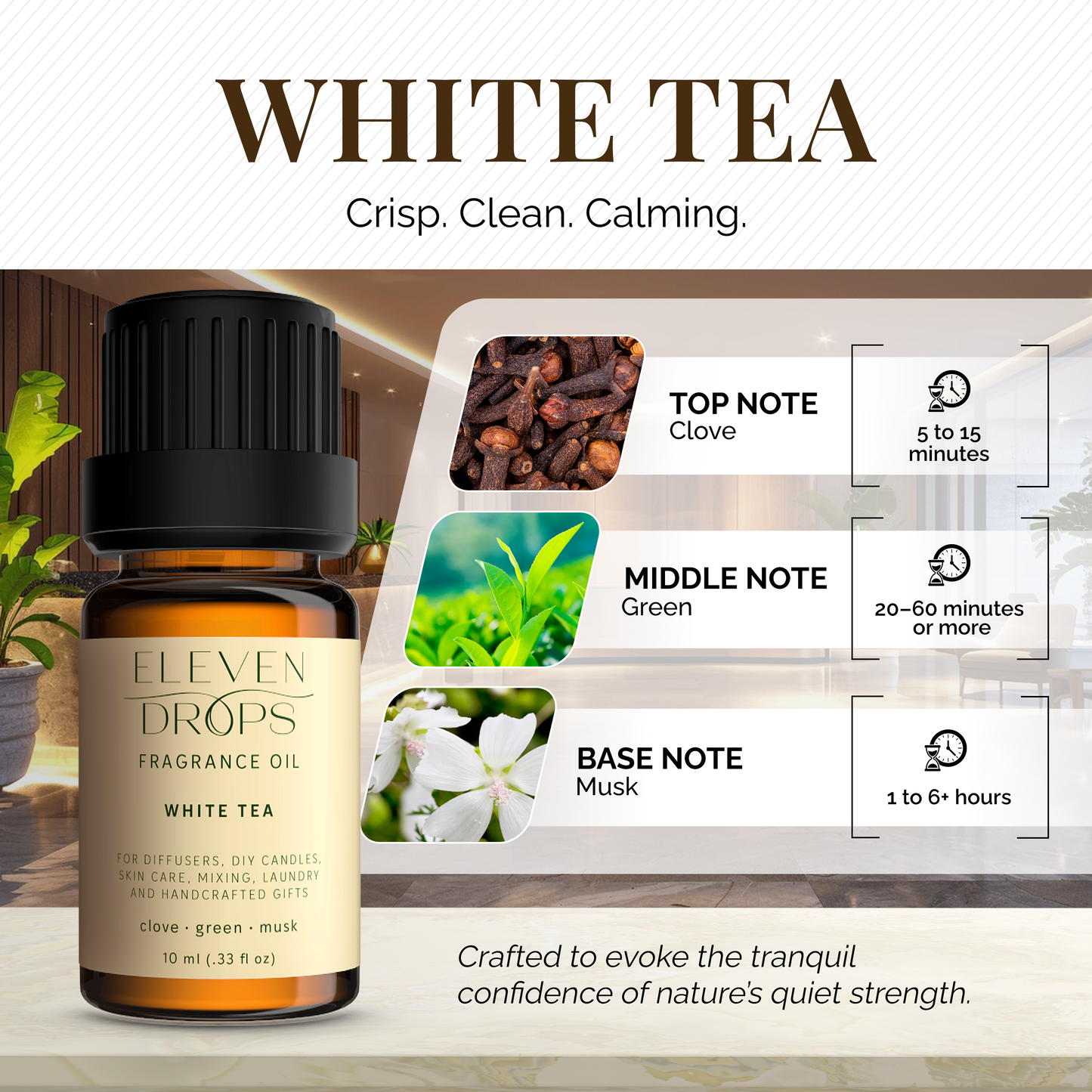 White Tea Essential Oil for Diffuser – Premium Fragrance