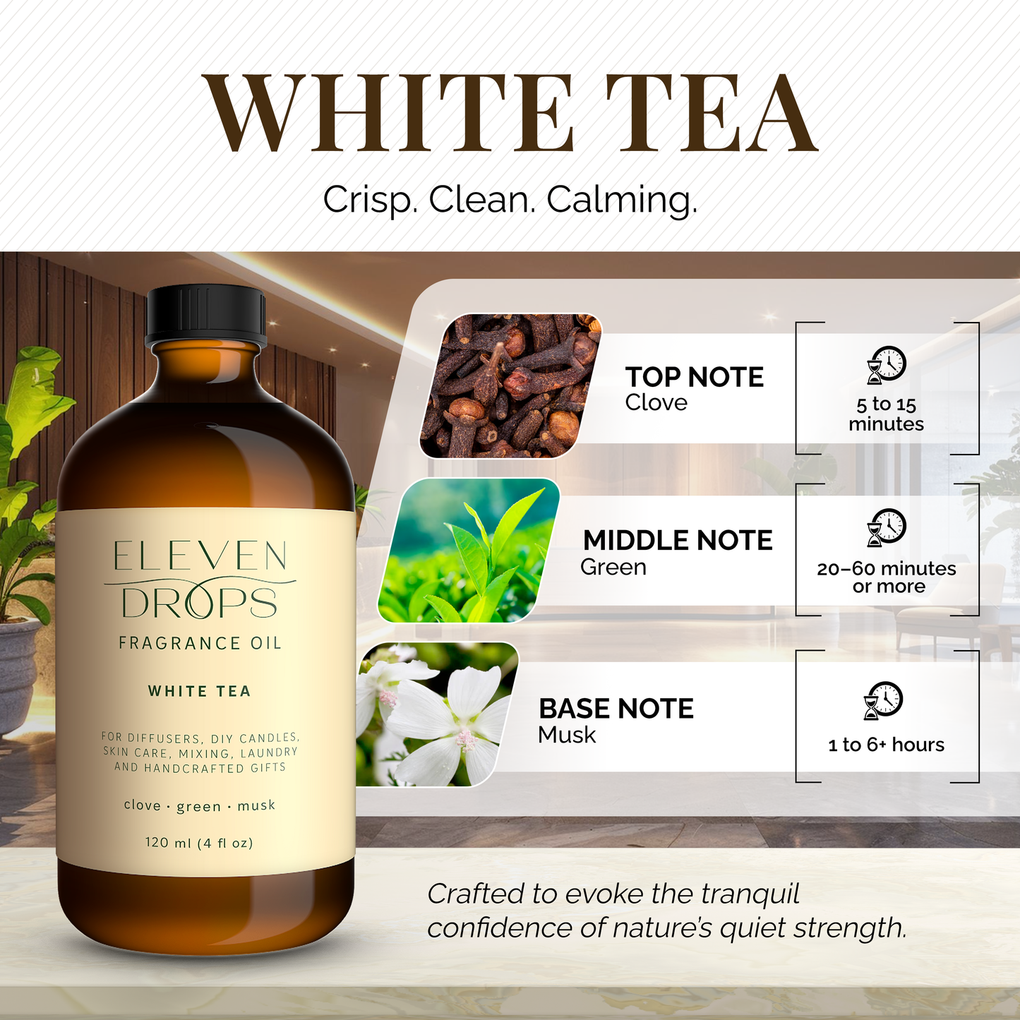 White Tea Essential Oil for Diffuser – Premium Fragrance