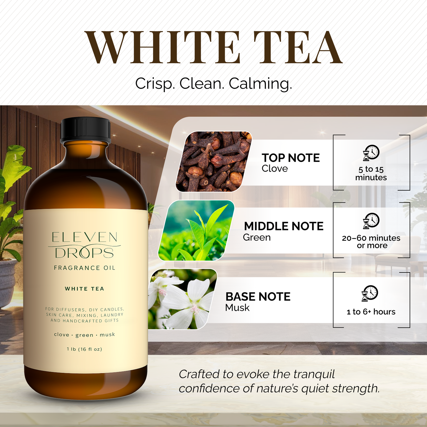 White Tea Essential Oil for Diffuser – Premium Fragrance