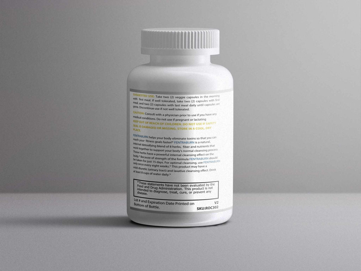 FENTRABURN: Metabolic Cleanse Support | 60 Capsules – Psyllium Husk, Probiotics & Botanical Blend for Appetite Management